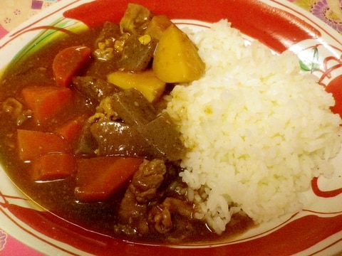 【リメイク】牛すじ煮込みの残りでカレー
